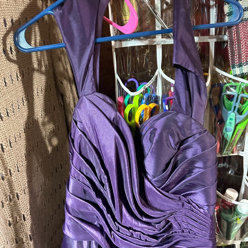 WToo Purple Full Length Bridesmaid Gown - Picture 2 of 4